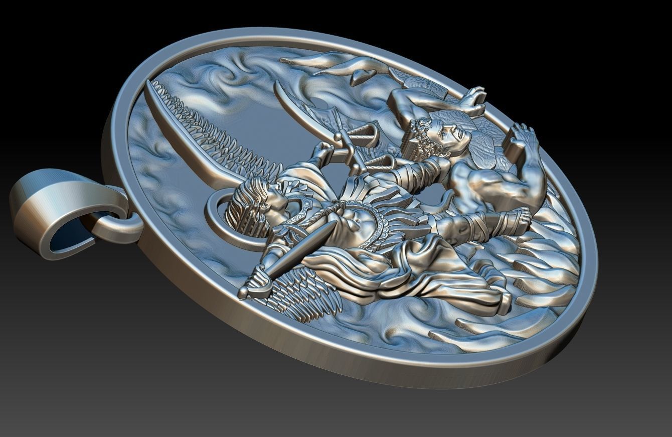 St Michael Archangel 3D print model_14