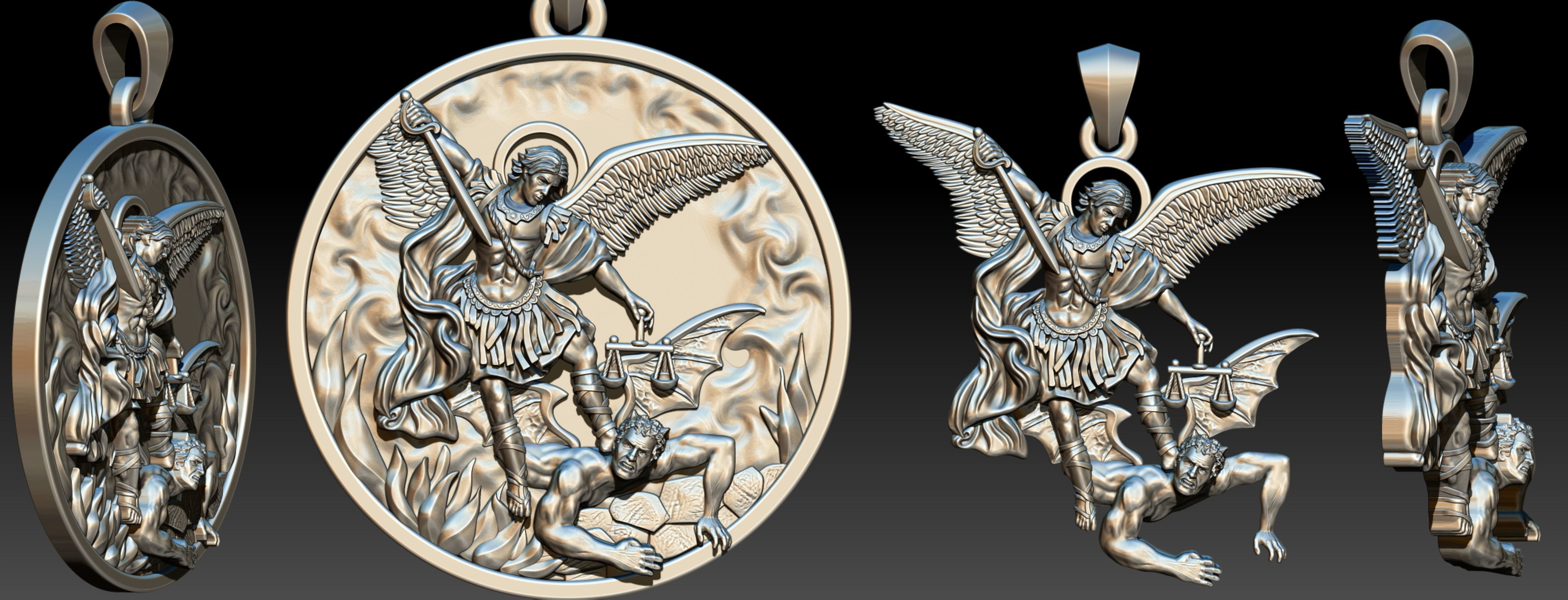 St Michael Archangel 3D print model_2