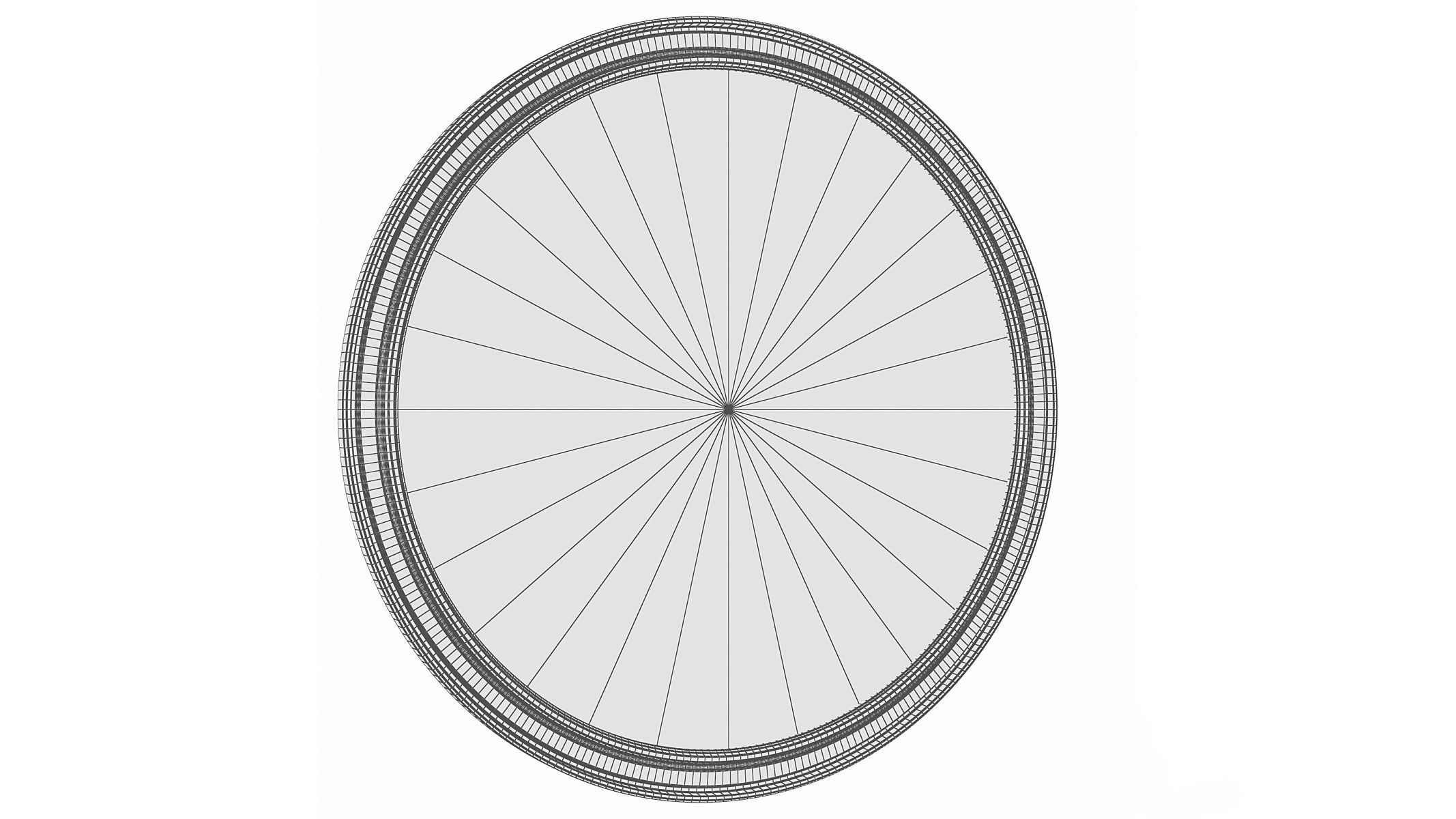 Mirror in a wooden frame GZ-M1023 3D model_3