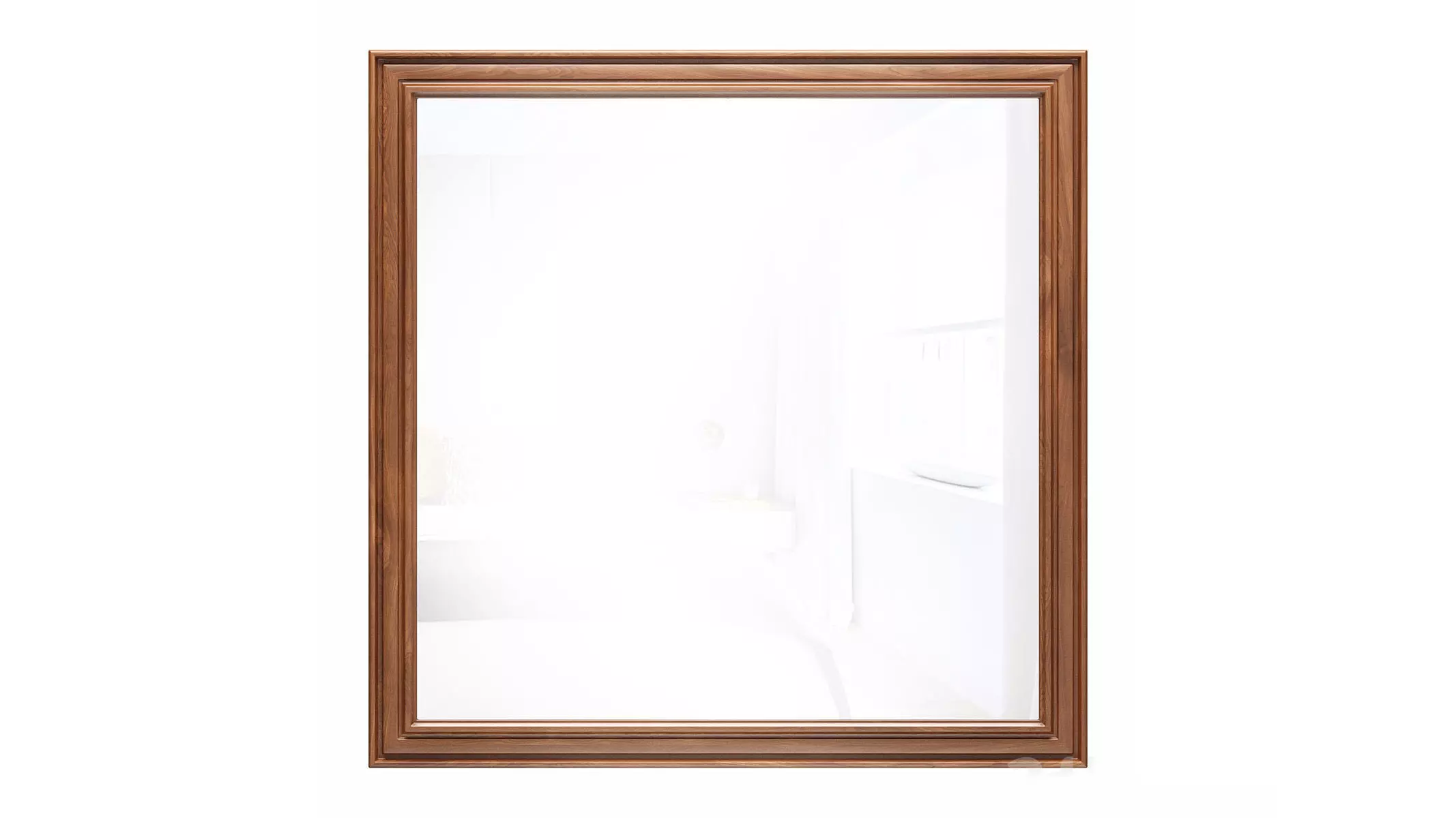 Mirror in a wooden frame GZ-M1024 3D model_0