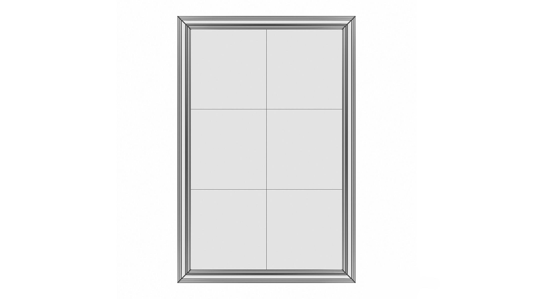 Mirror in a wooden frame GZ-M1025 3D model_5