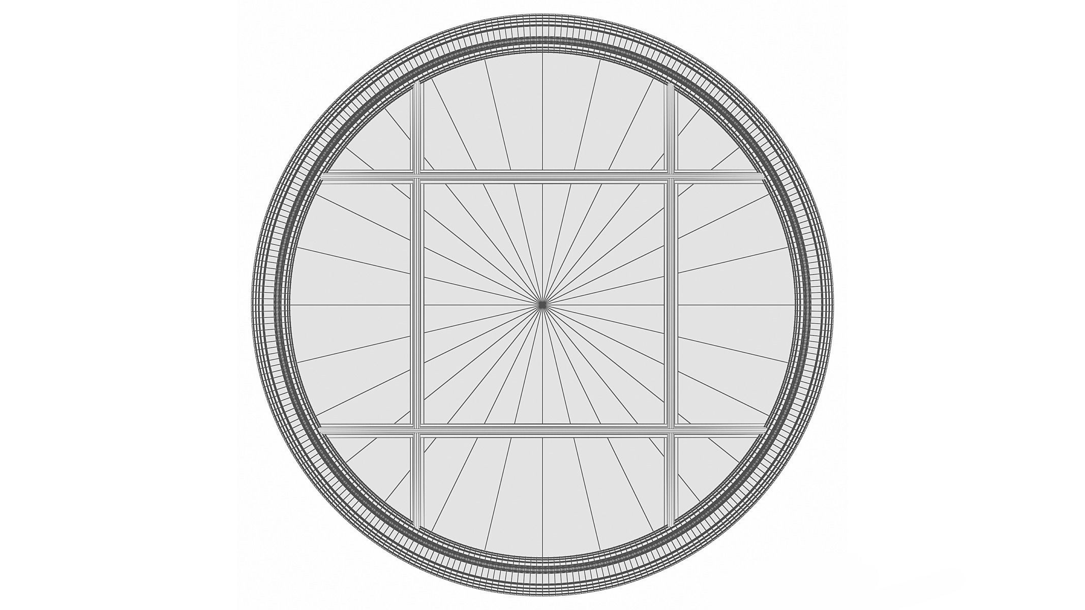 Mirror in a wooden frame GZ-M1027 3D model_5