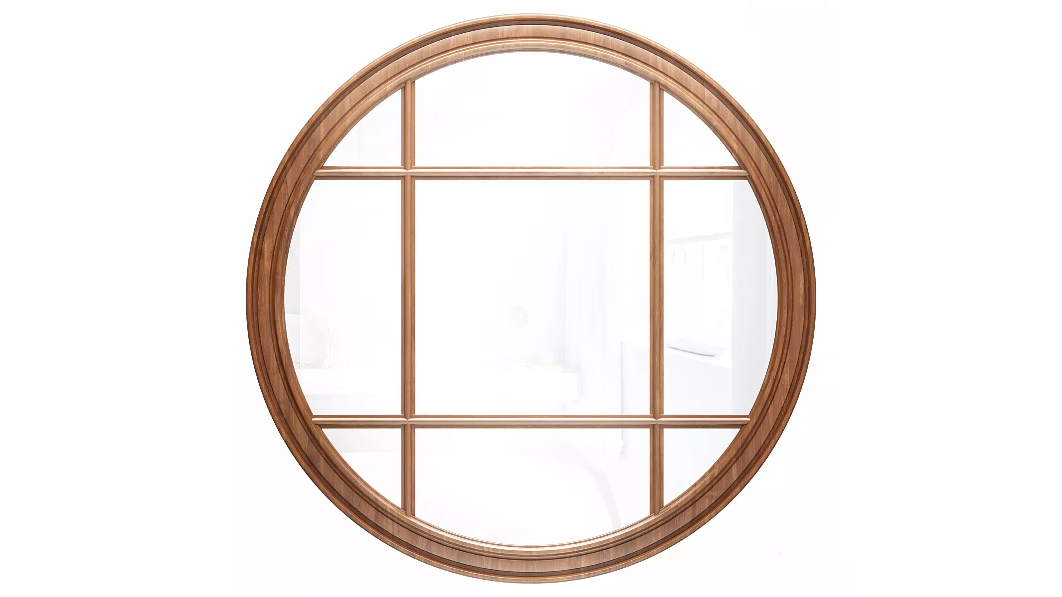 Mirror in a wooden frame GZ-M1027 3D model_0
