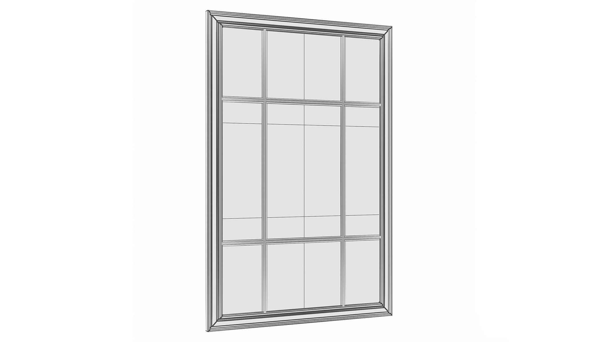 Mirror in a wooden frame GZ-M1028 3D model_4