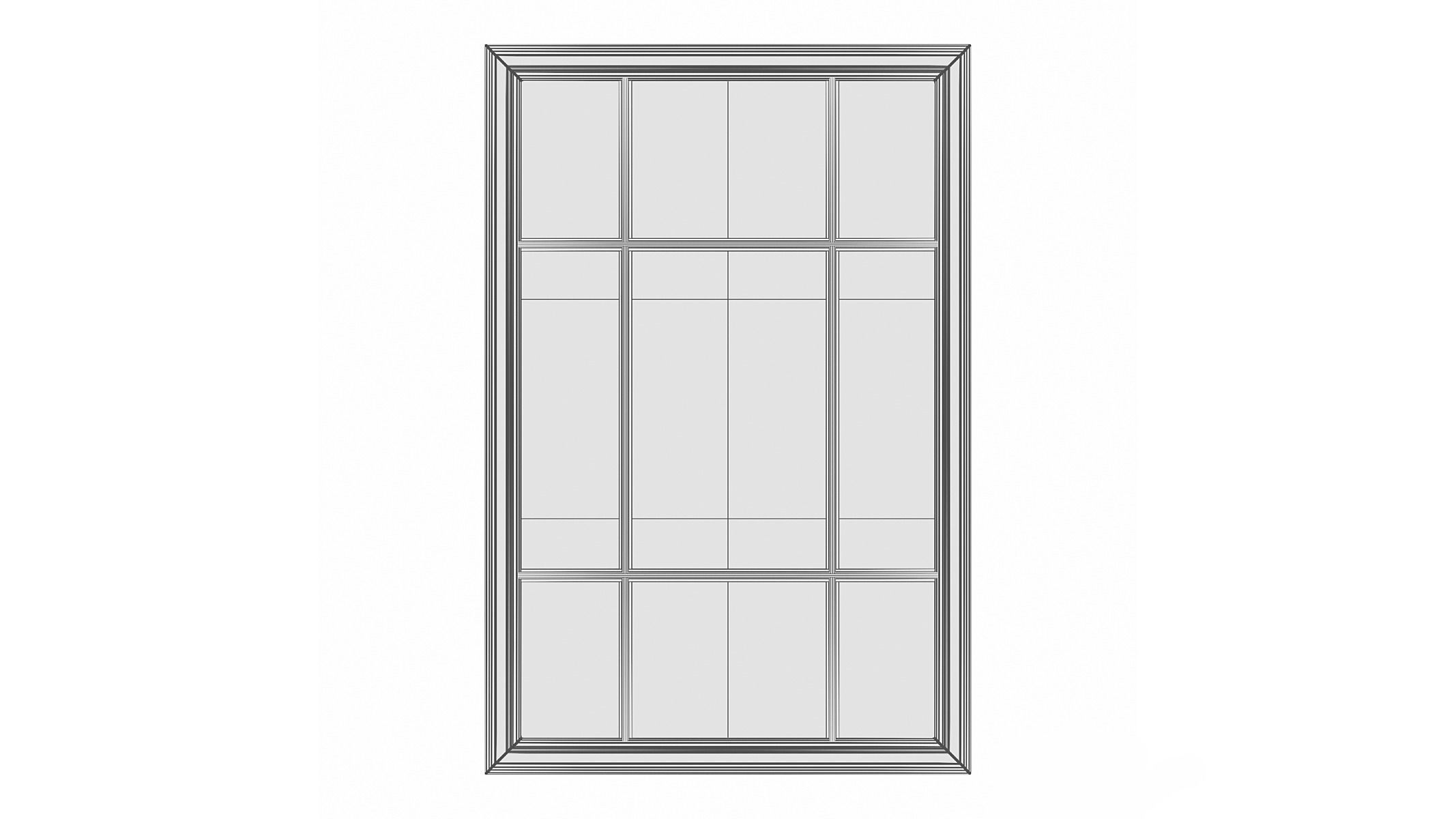 Mirror in a wooden frame GZ-M1028 3D model_5