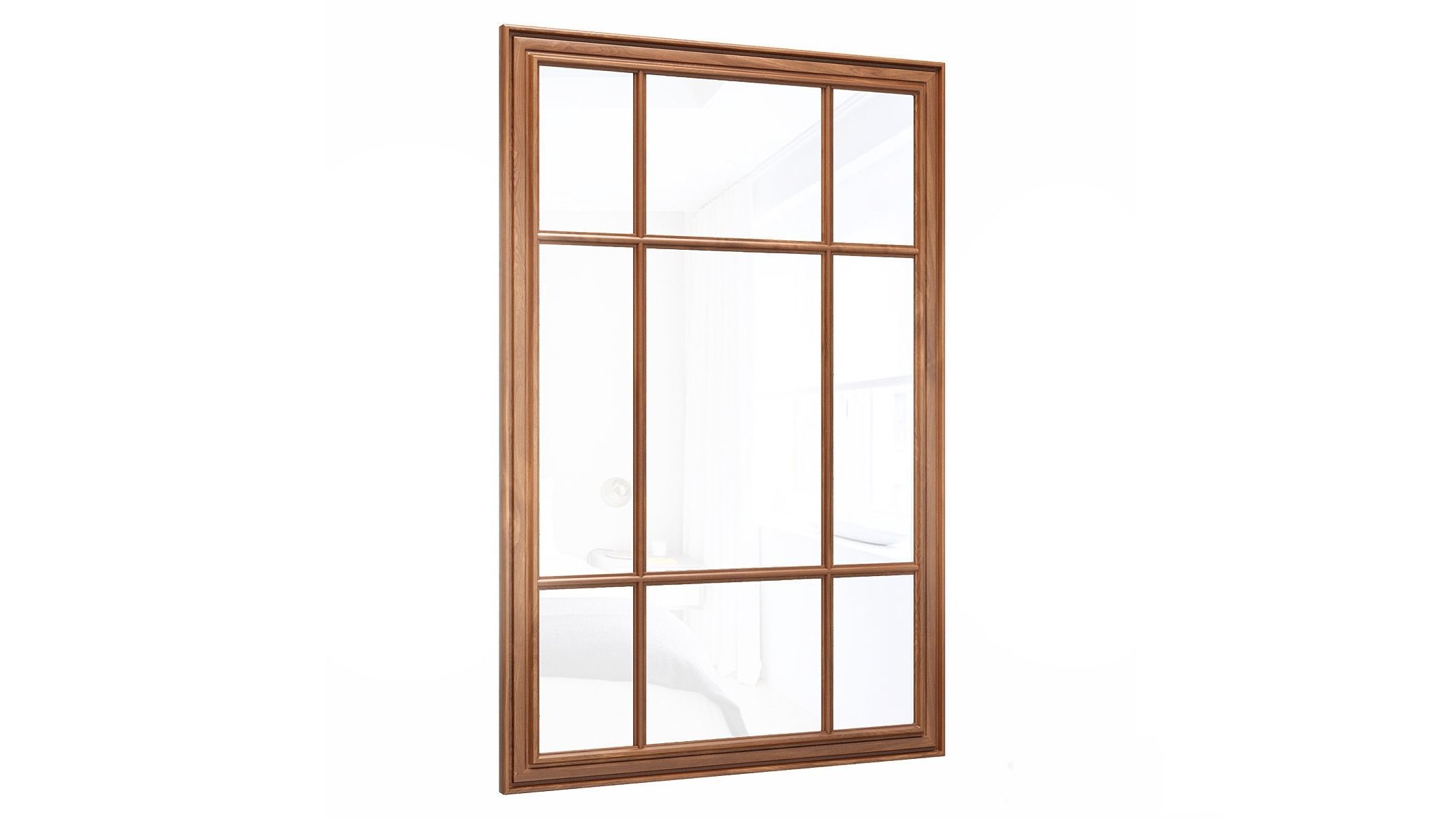 Mirror in a wooden frame GZ-M1028 3D model_1
