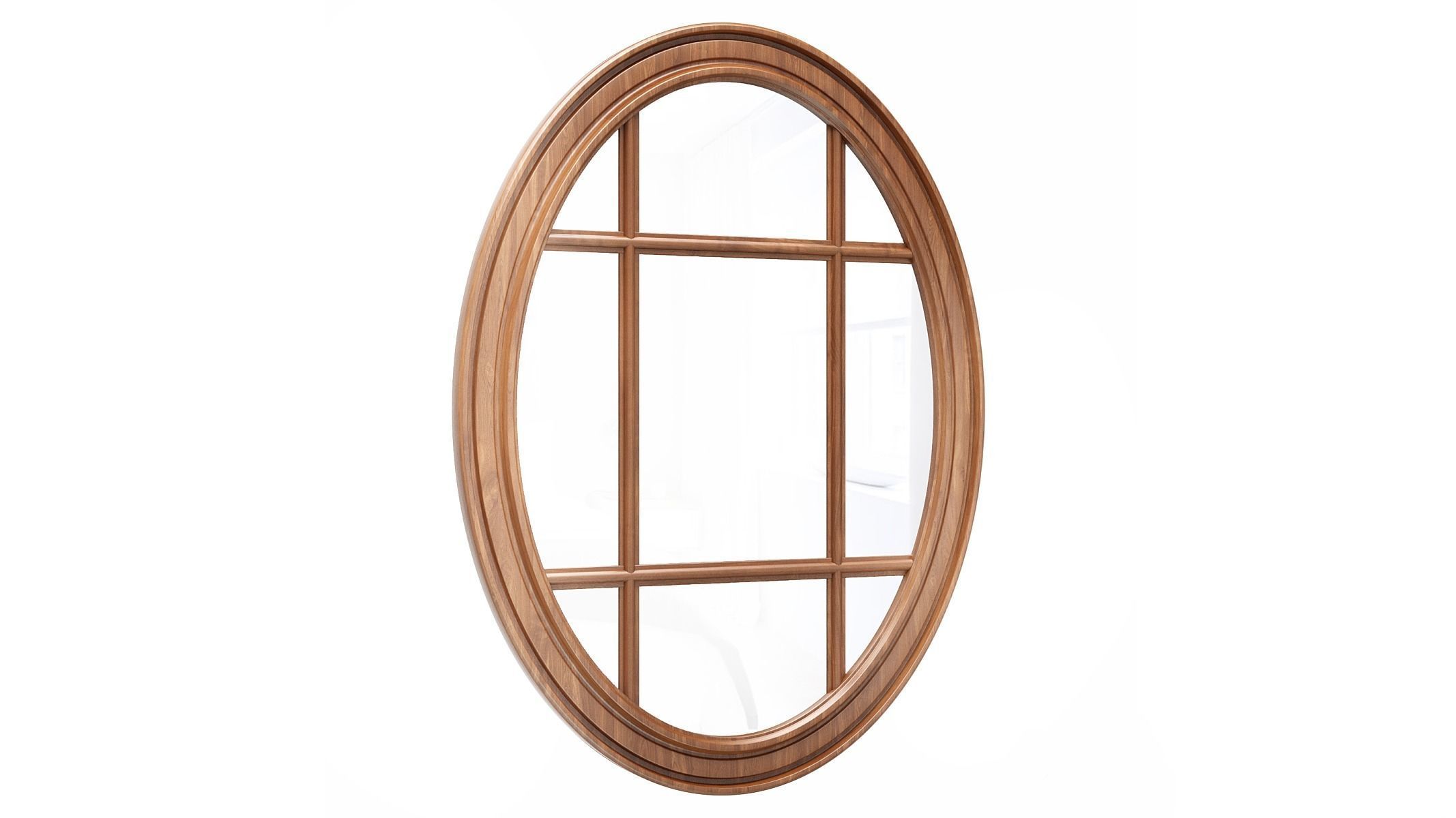 Mirror in a wooden frame GZ-M1030 3D model_1