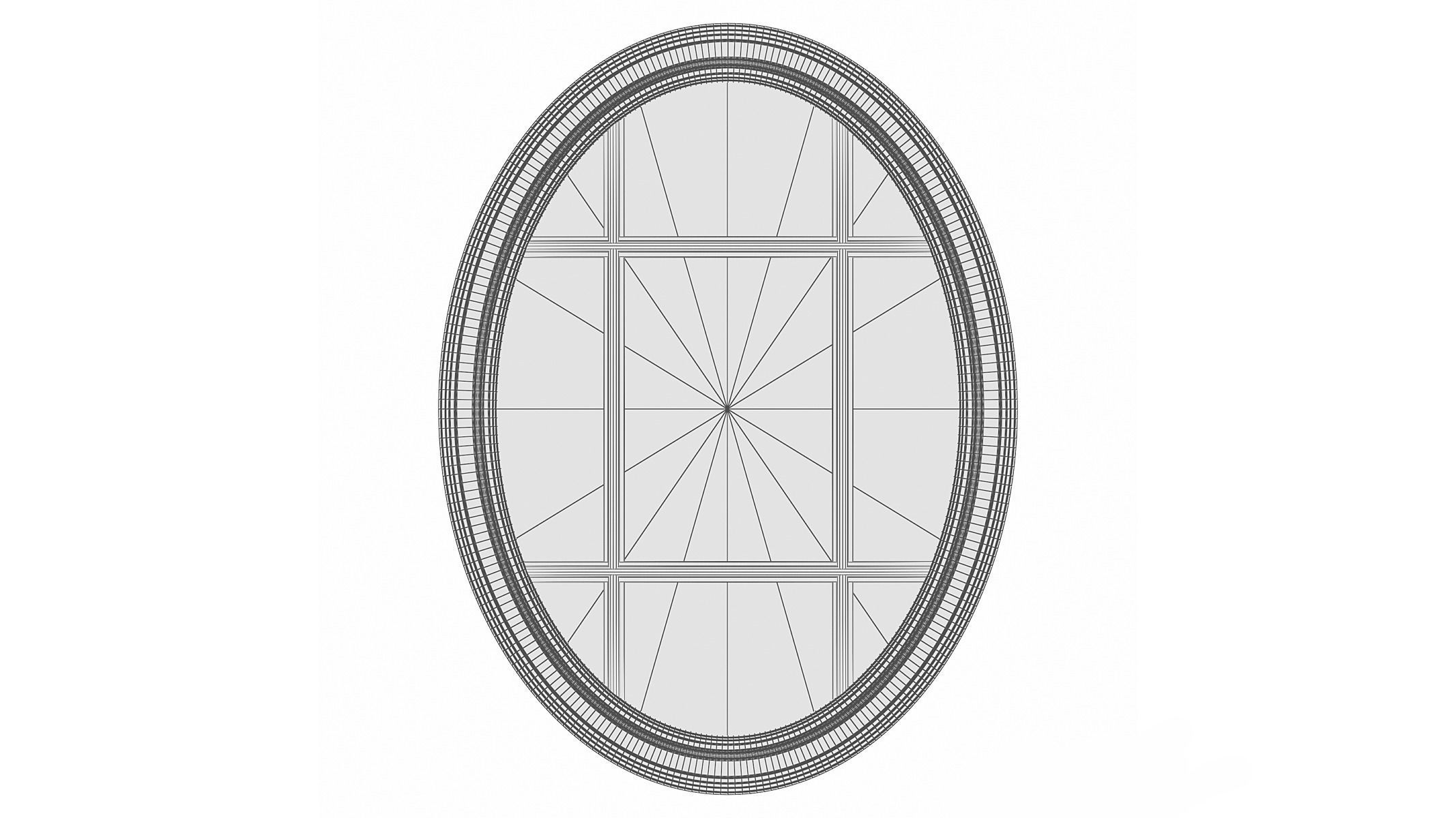 Mirror in a wooden frame GZ-M1030 3D model_5