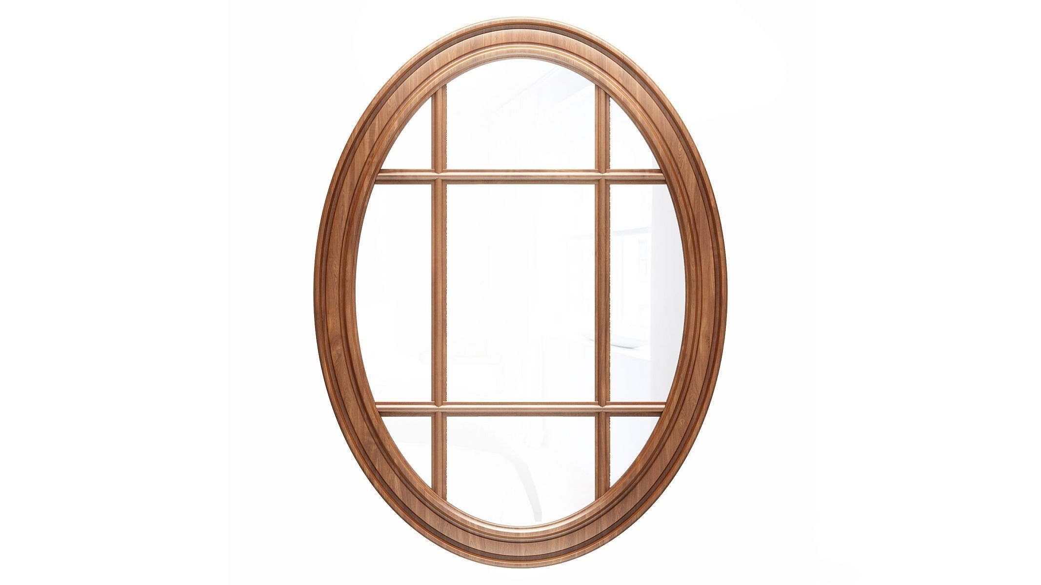 Mirror in a wooden frame GZ-M1030 3D model_2
