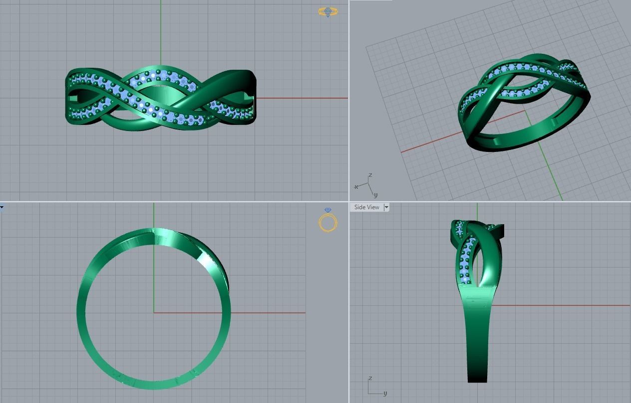 jewelry ring 3D print model_4