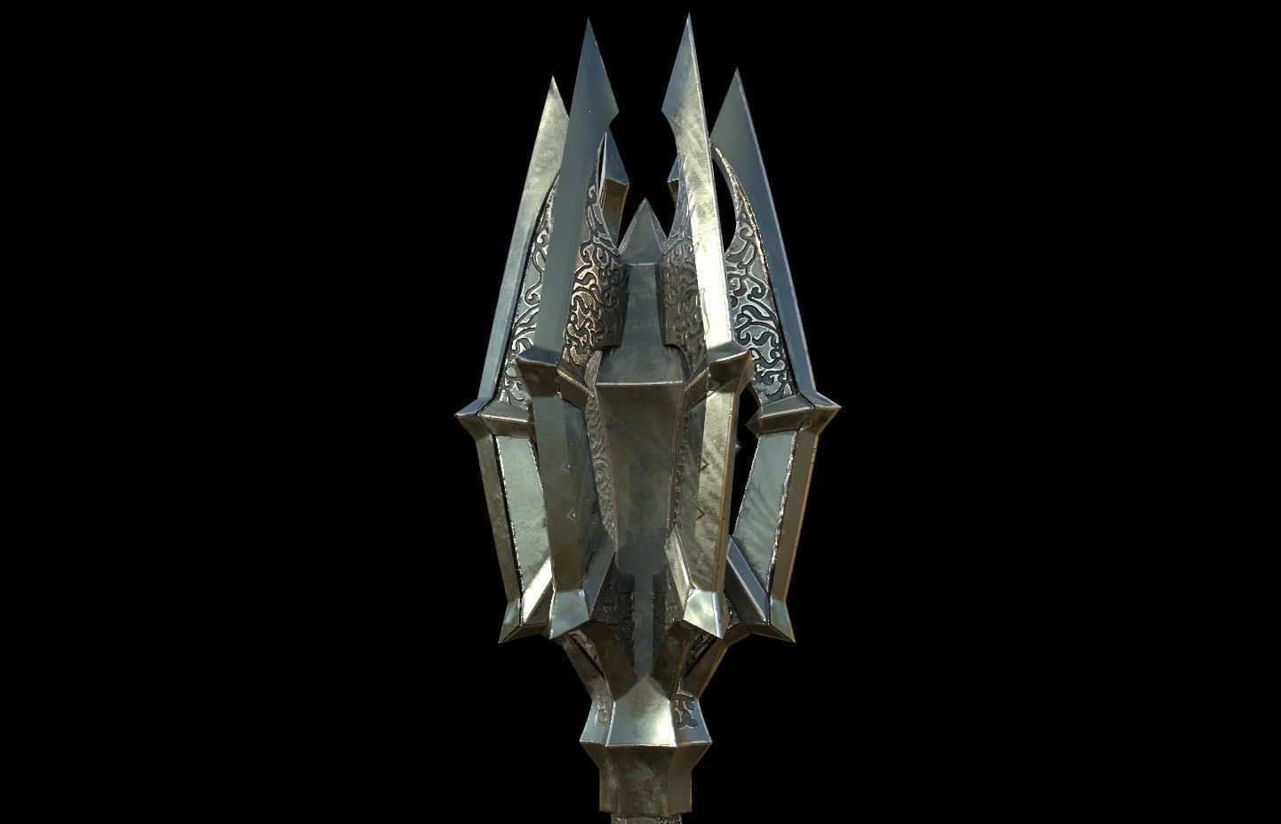 Sauron Mace lord of the rings 3D DIGITAL DOWNLOAD FILE 3D print model_1