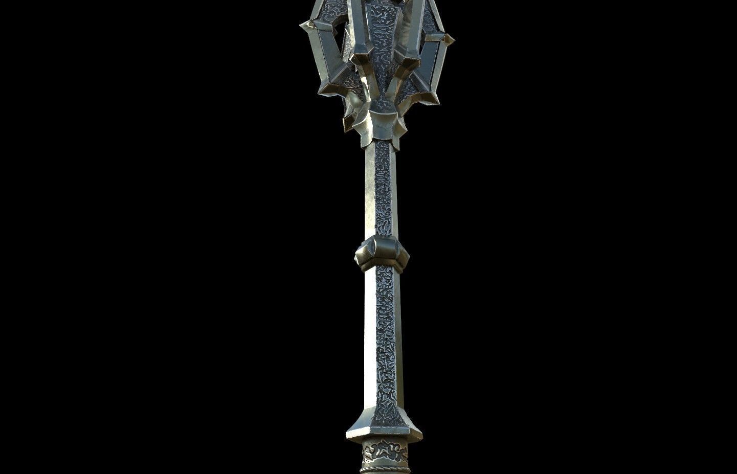 Sauron Mace lord of the rings 3D DIGITAL DOWNLOAD FILE 3D print model_3