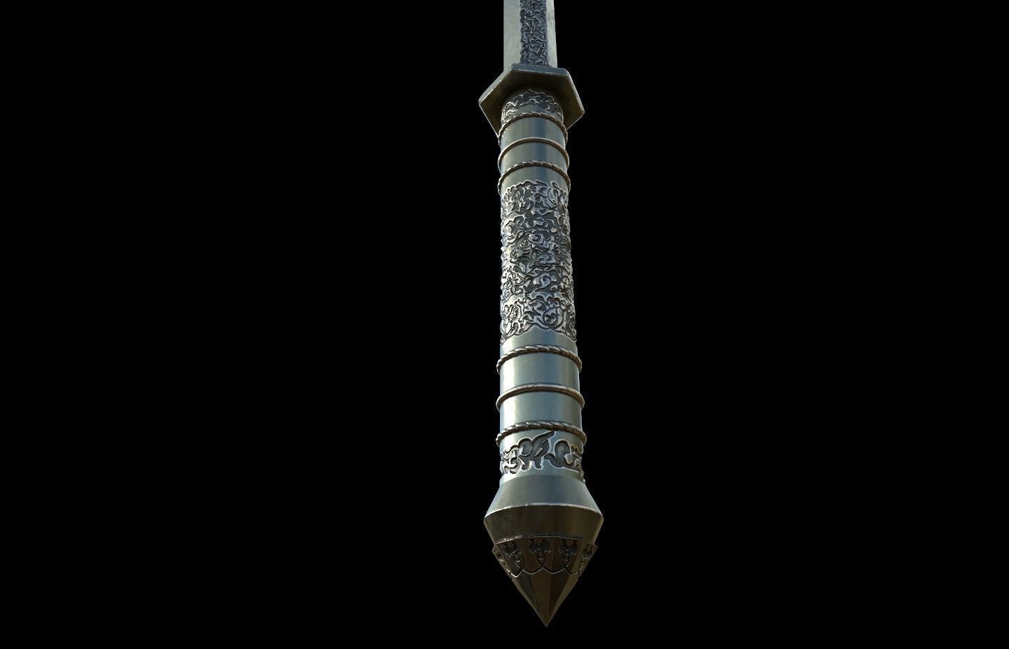 Sauron Mace lord of the rings 3D DIGITAL DOWNLOAD FILE 3D print model_4