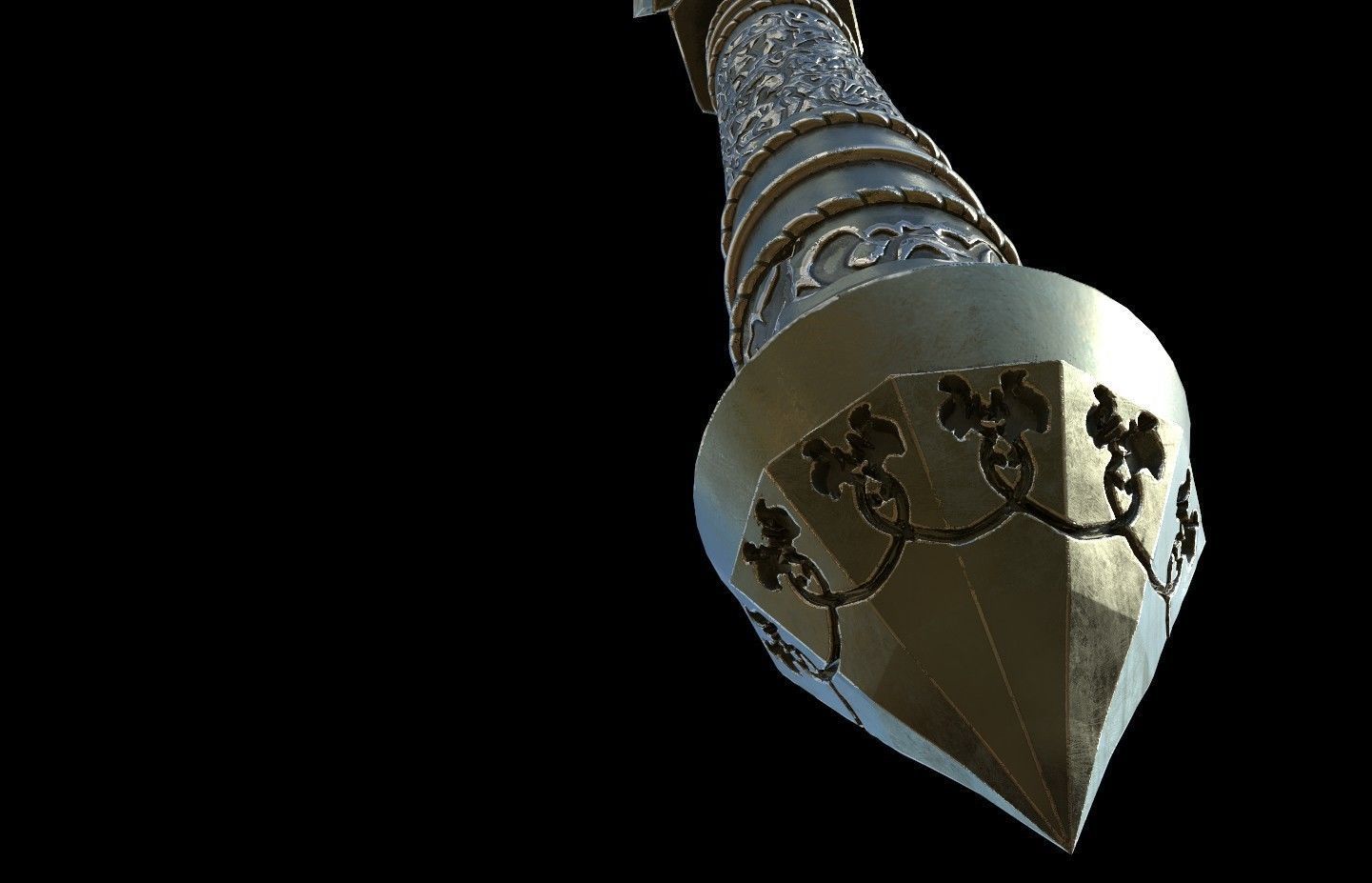 Sauron Mace lord of the rings 3D DIGITAL DOWNLOAD FILE 3D print model_5