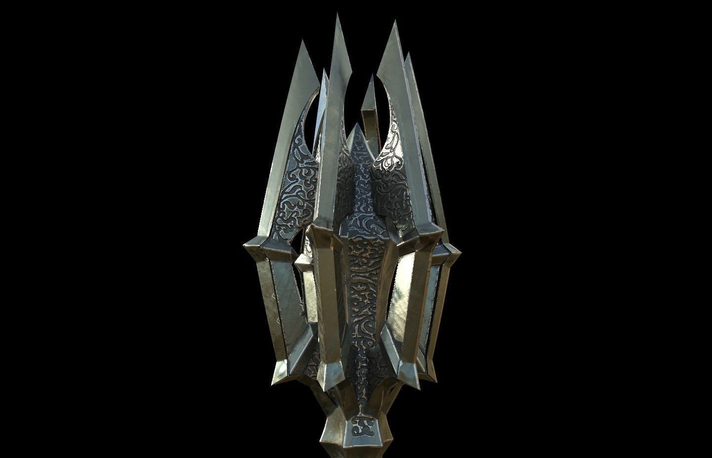 Sauron Mace lord of the rings 3D DIGITAL DOWNLOAD FILE 3D print model_2