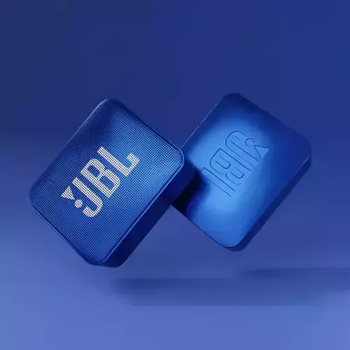 JBL GO2 Speaker  VR AR High Quality Model Color Variation 3D model
