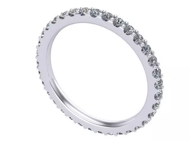 Eternity Diamond Band 3D print model_0