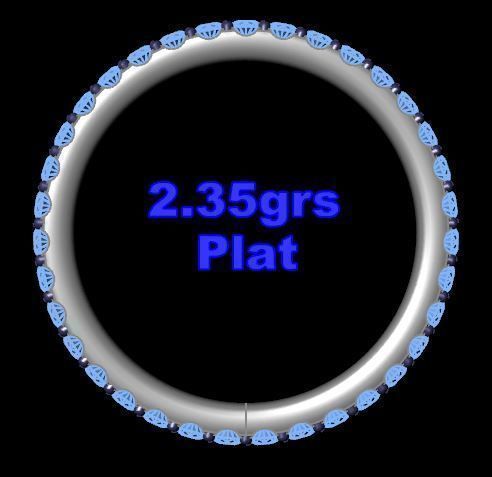 Eternity Diamond Band 3D print model_4