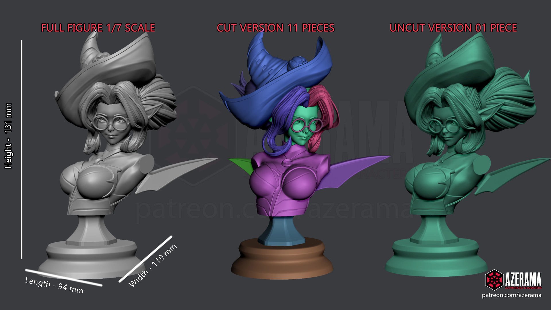 BEWITCHING JANNA BUST FOR 3D PRINTING 3D print model_1