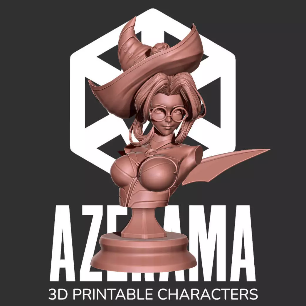 BEWITCHING JANNA BUST FOR 3D PRINTING 3D print model_0