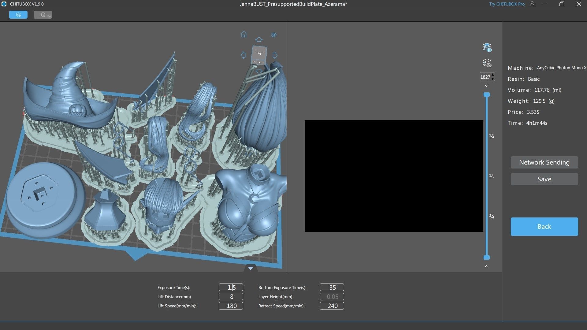 BEWITCHING JANNA BUST FOR 3D PRINTING 3D print model_3