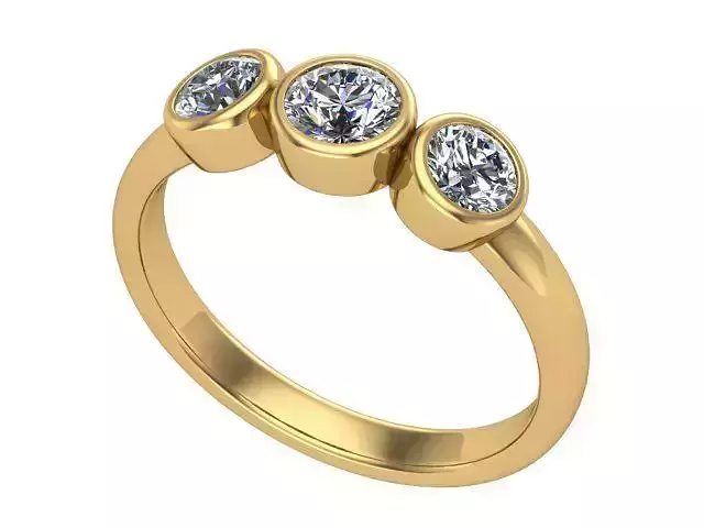 Three Stone Diamond Ring