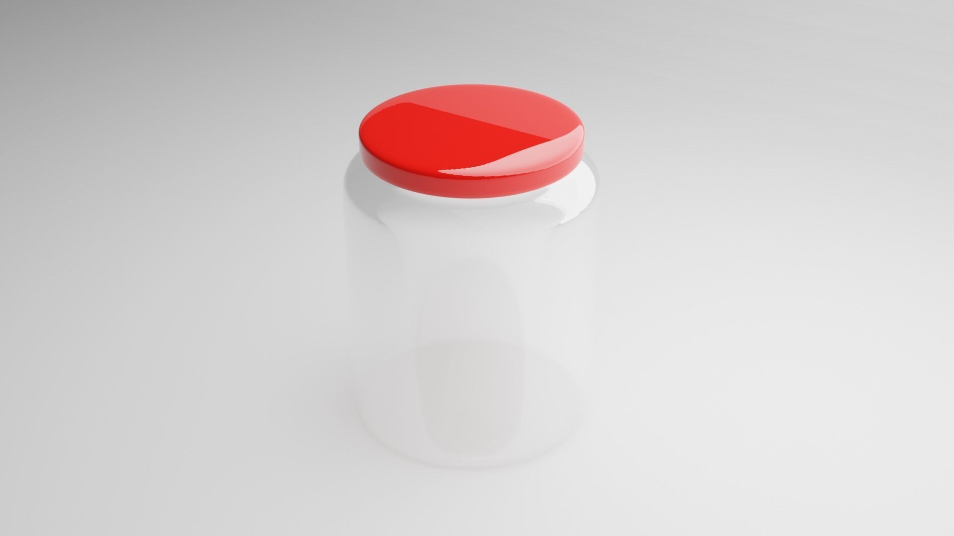 Glass jar 3D model_2