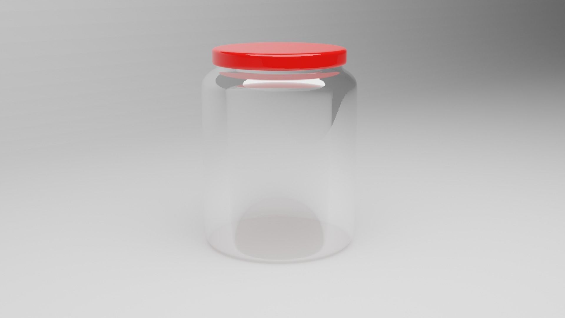 Glass jar 3D model_1