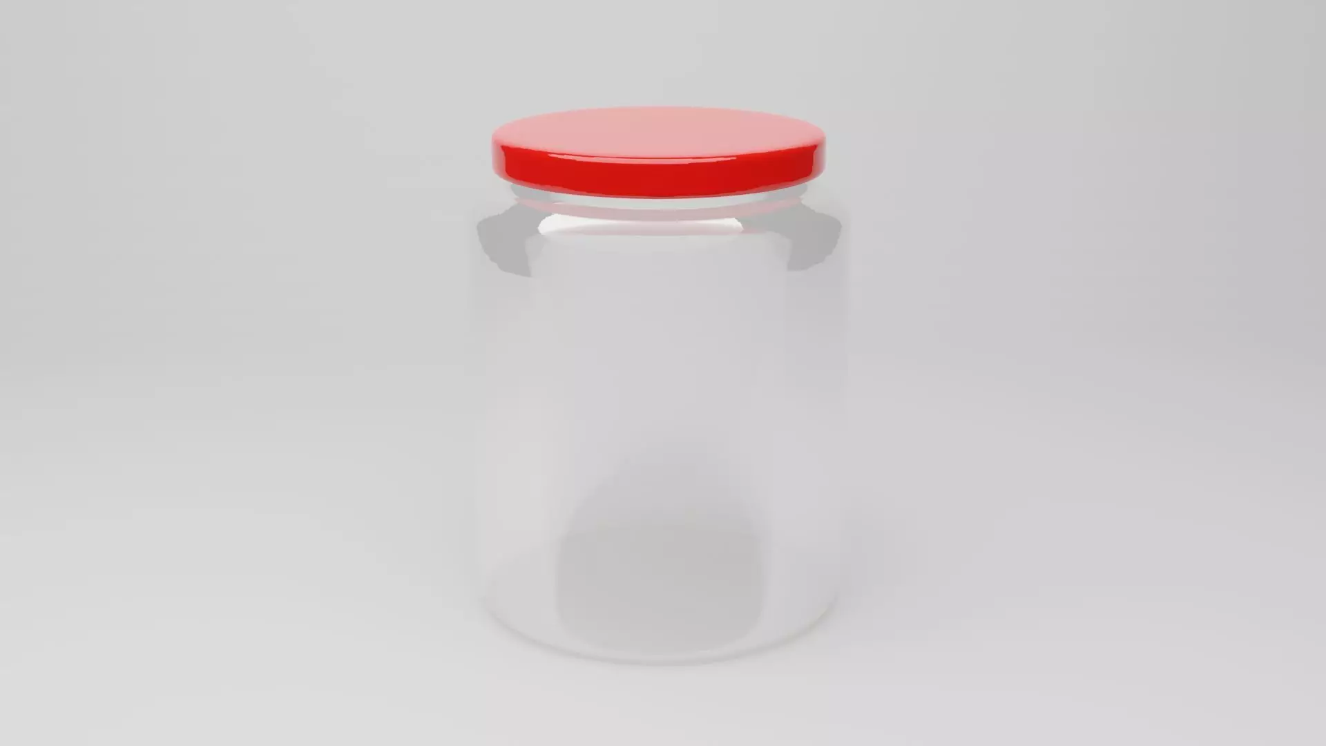Glass jar 3D model_0
