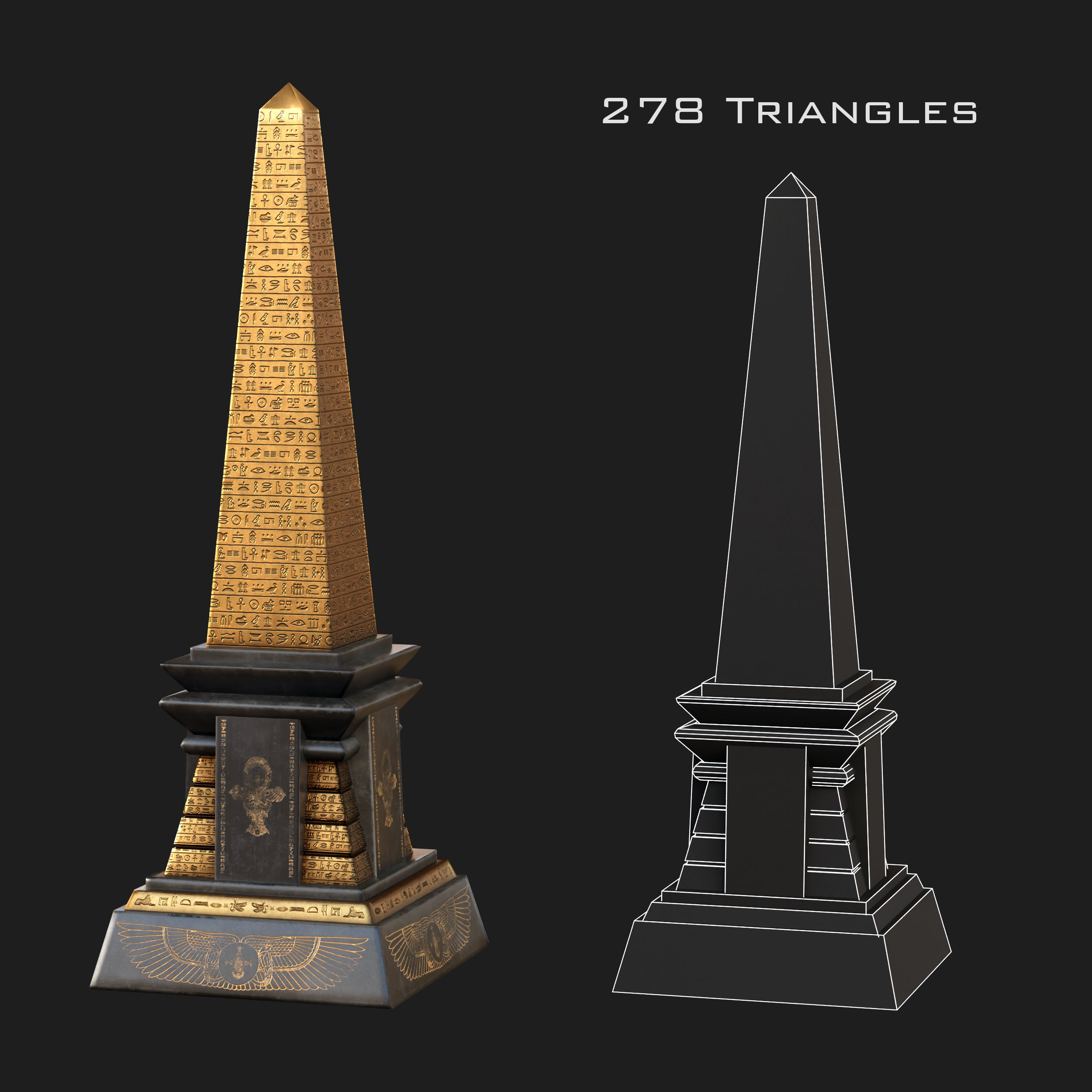 Egyptian Ovelsik Free low-poly 3D model_1