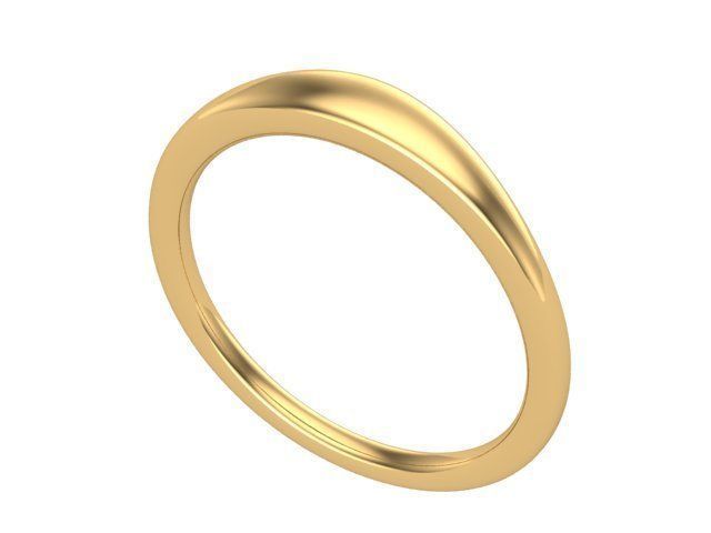 Crown Shaped Ring With Round and Baguette Straight Diamonds 3D print model_1