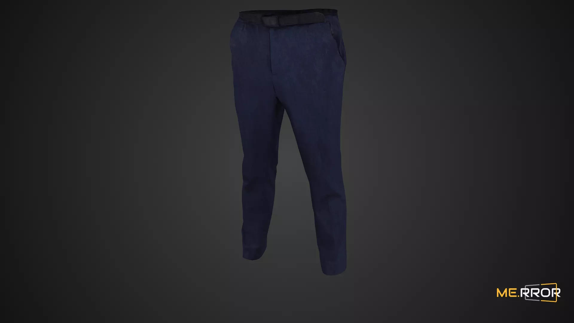 Game Ready Suit Pants Low-poly 3D model_0