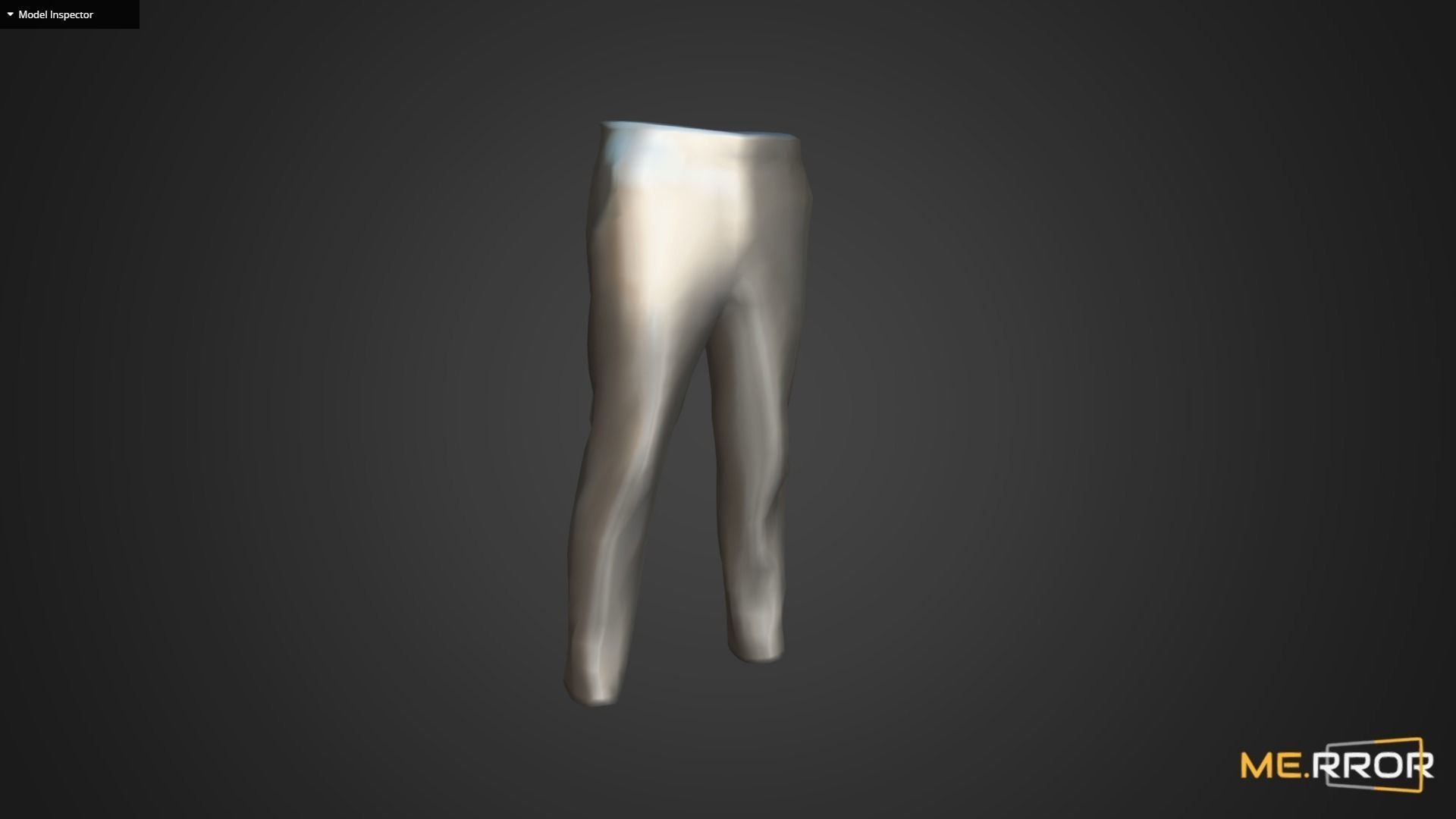 Game Ready Suit Pants Low-poly 3D model_10