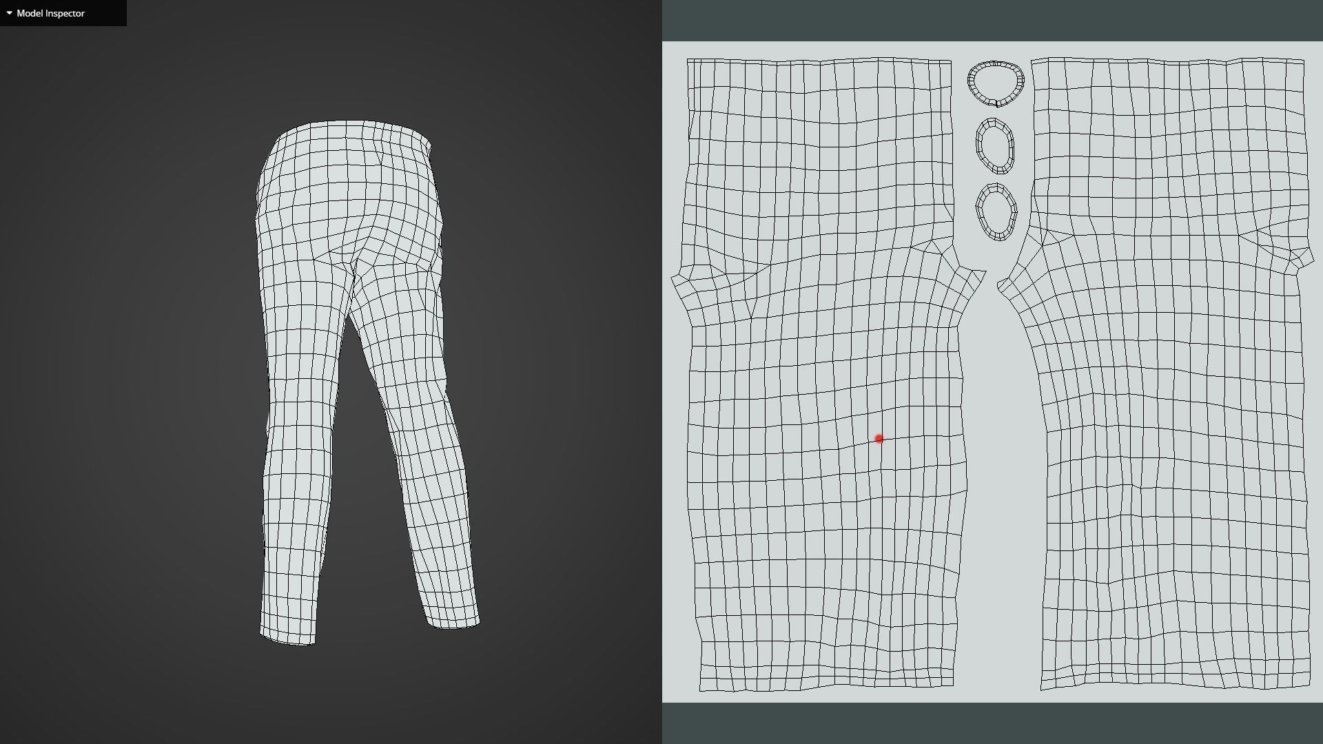 Game Ready Suit Pants Low-poly 3D model_15