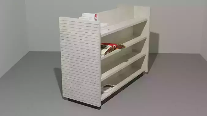 Distressed Retail Book Shelf or VHS Shelf or Game Shelf