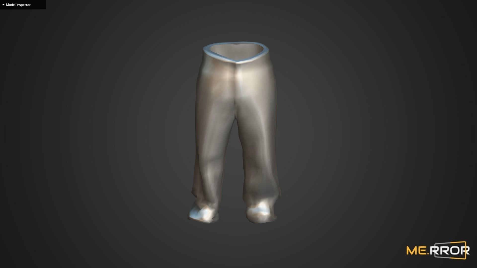 Game Ready Gray Pants Low-poly 3D model_12