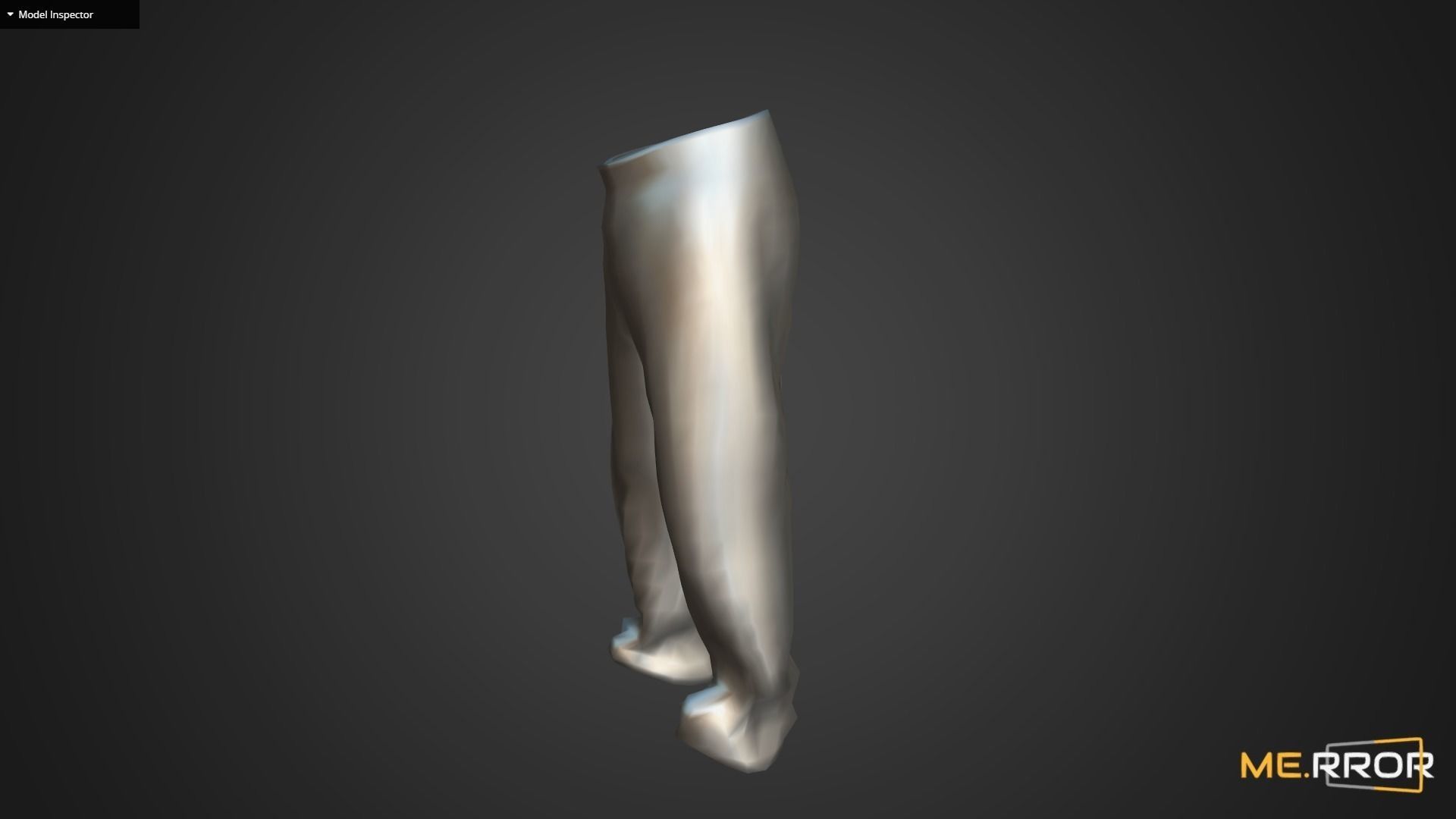 Game Ready Gray Pants Low-poly 3D model_11