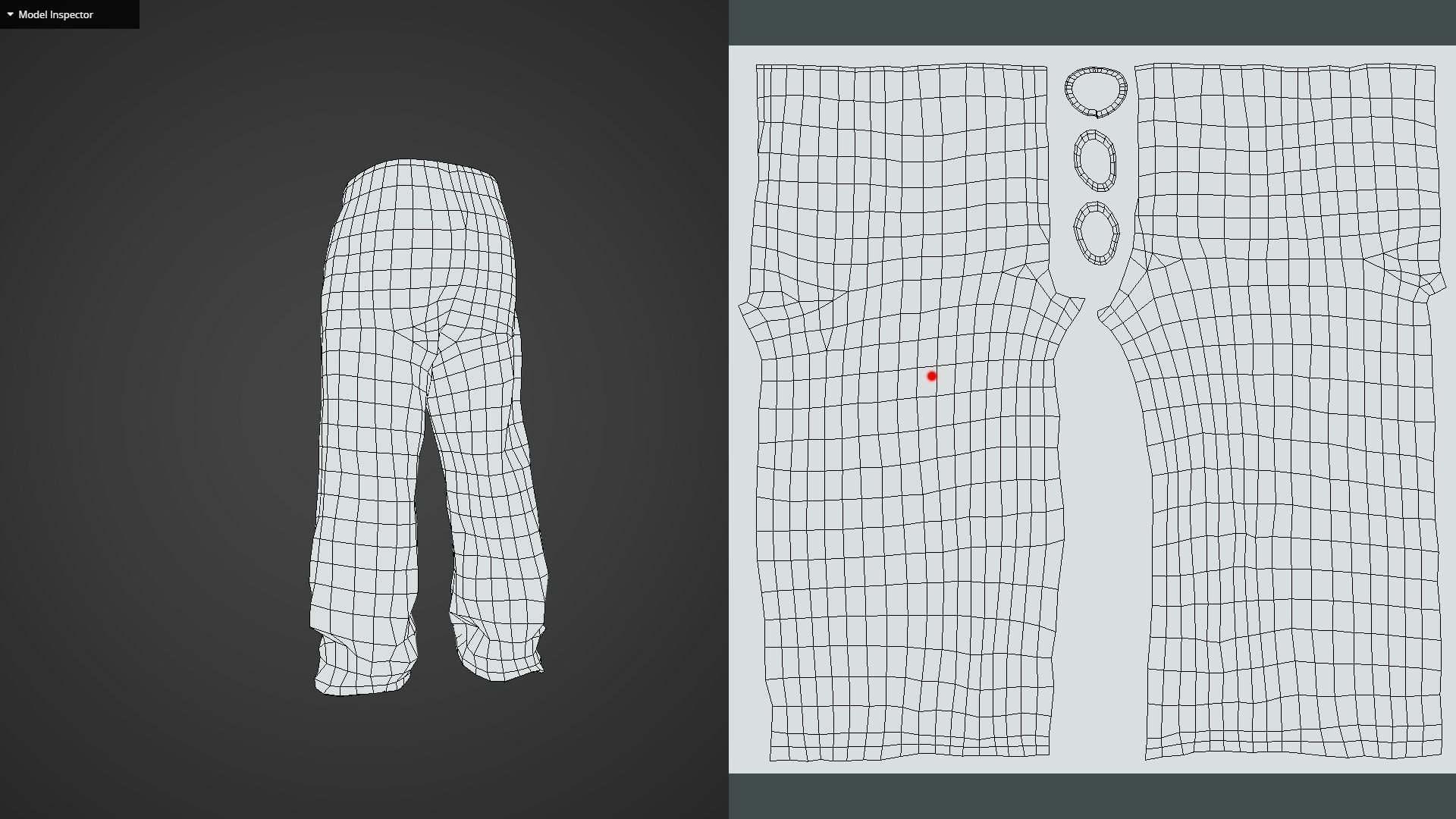 Game Ready Gray Pants Low-poly 3D model_14