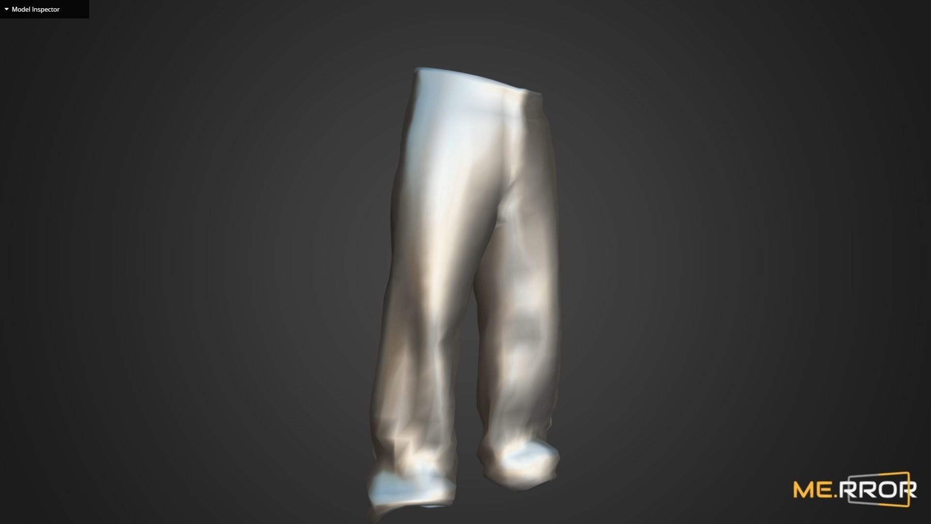 Game Ready Gray Pants Low-poly 3D model_13