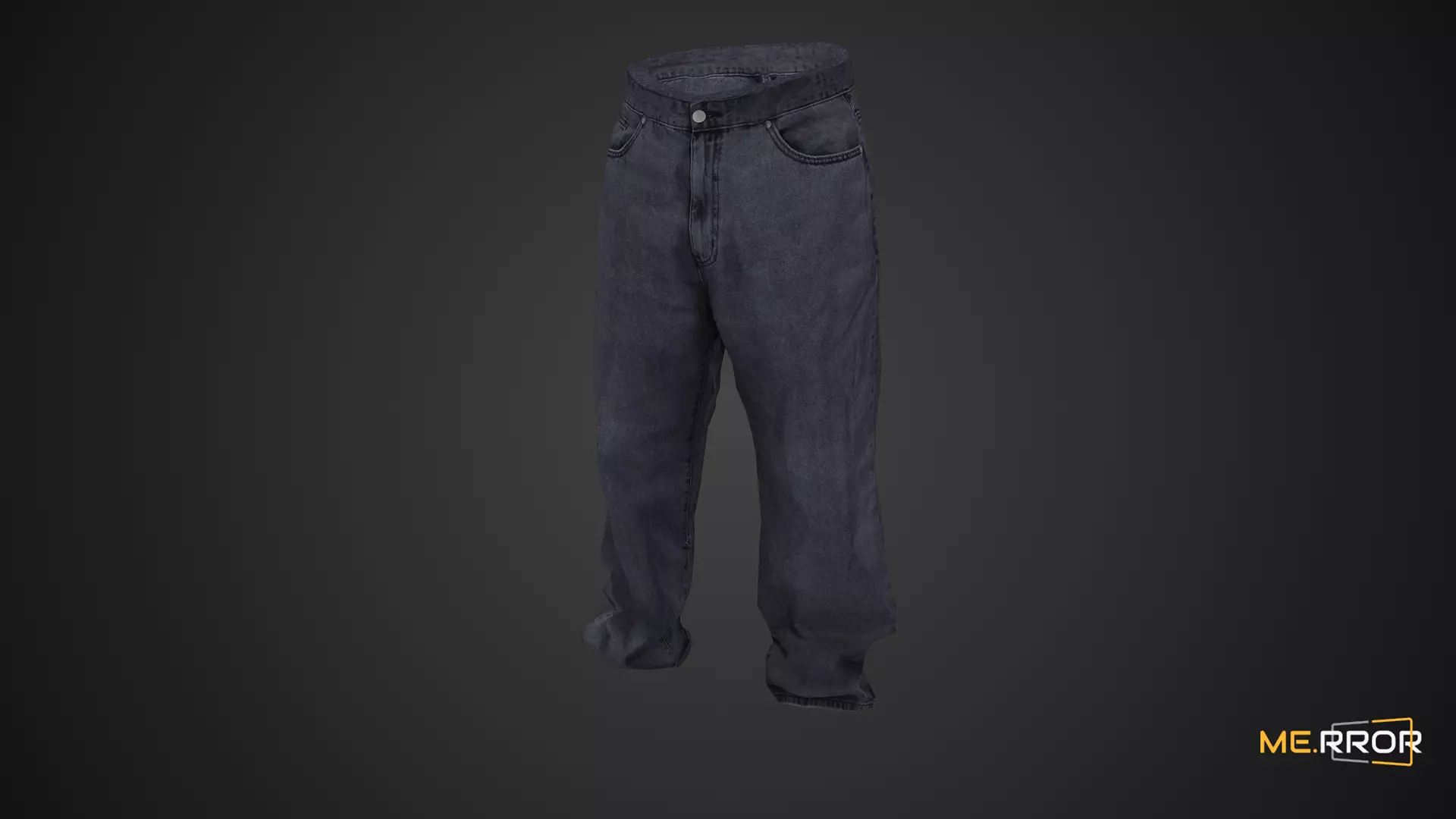 Game Ready Gray Pants Low-poly 3D model_0