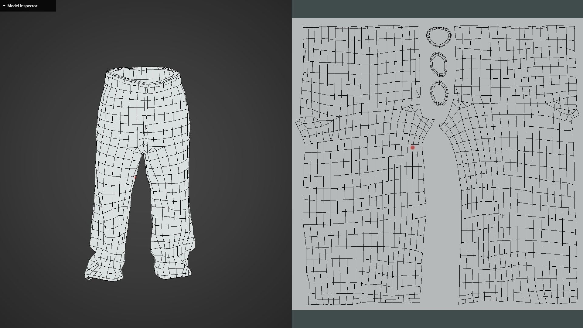 Game Ready Gray Pants Low-poly 3D model_15