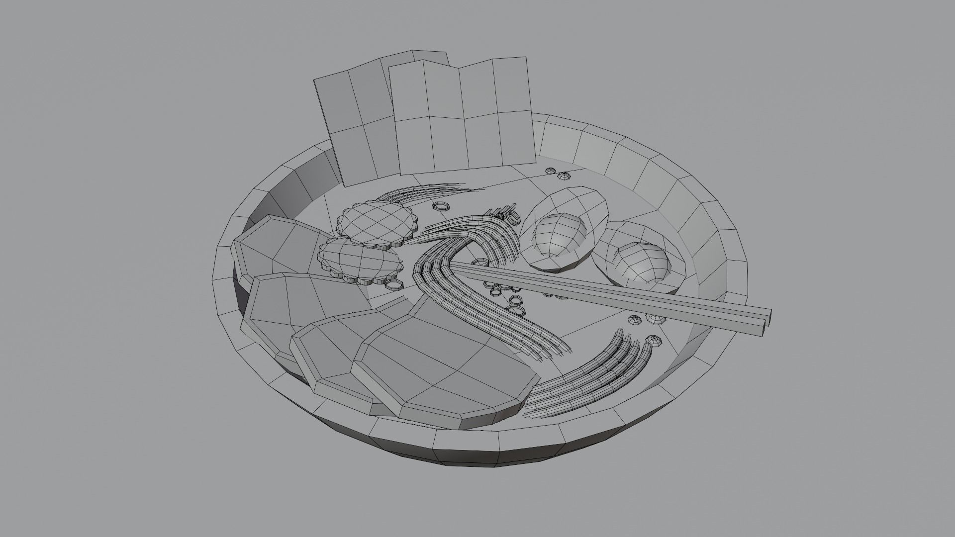Stylized Ramen Low-poly 3D model_5