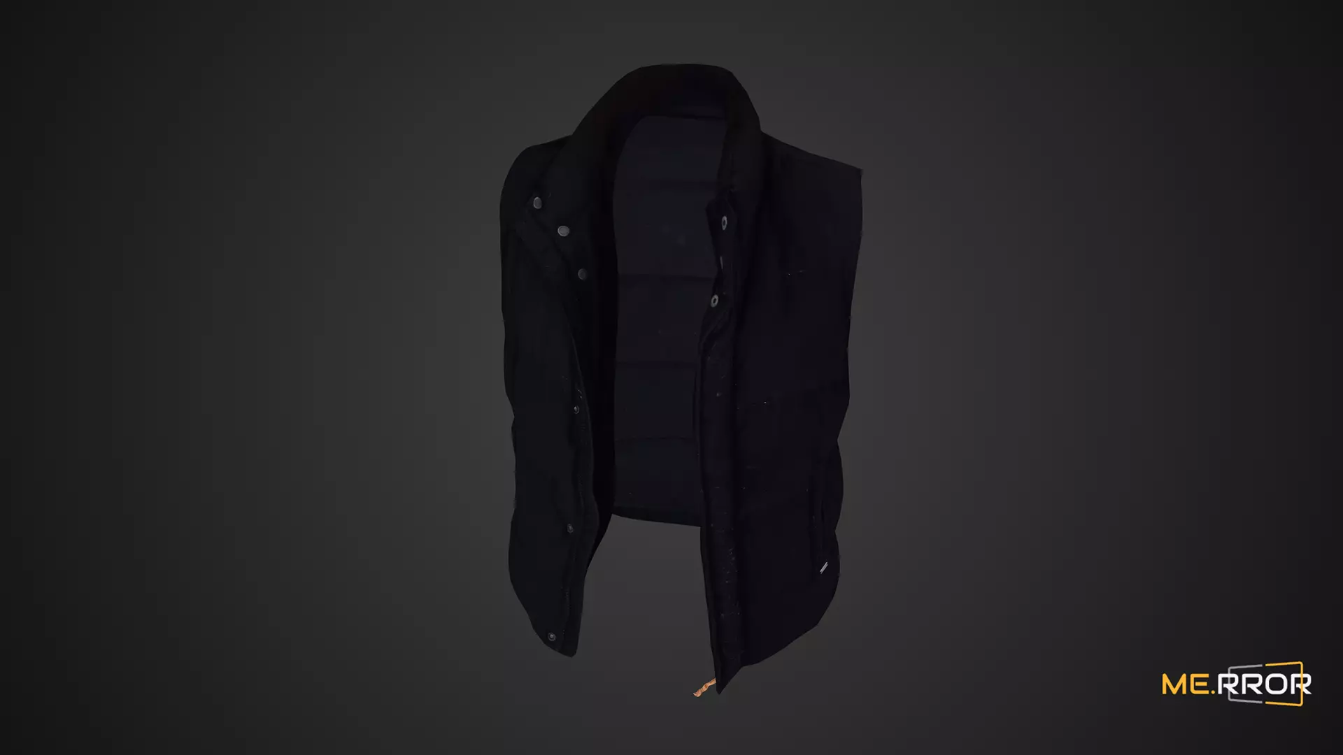 Game Ready Padded Vest Low-poly 3D model_0