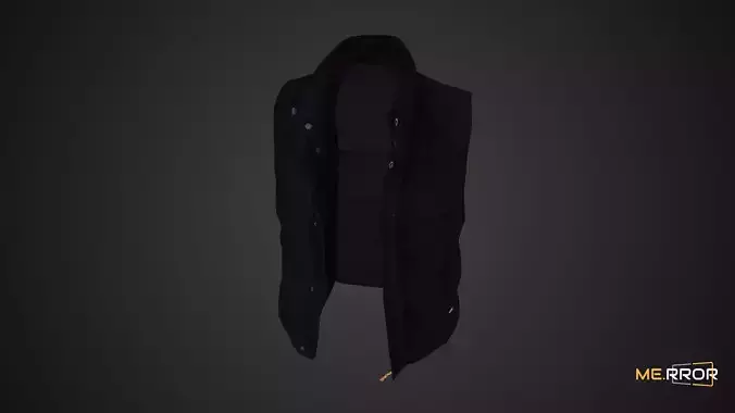 Game Ready Padded Vest Low-poly 3D model