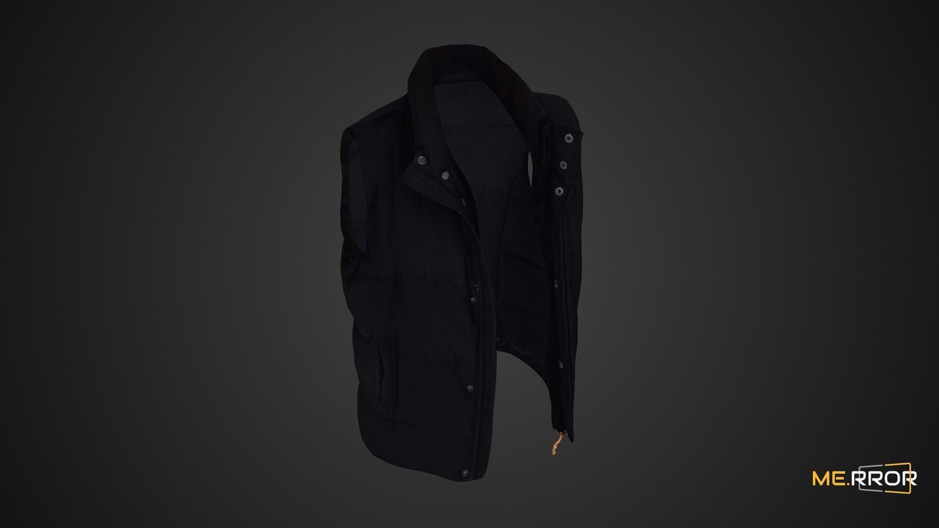 Game Ready Padded Vest Low-poly 3D model_5