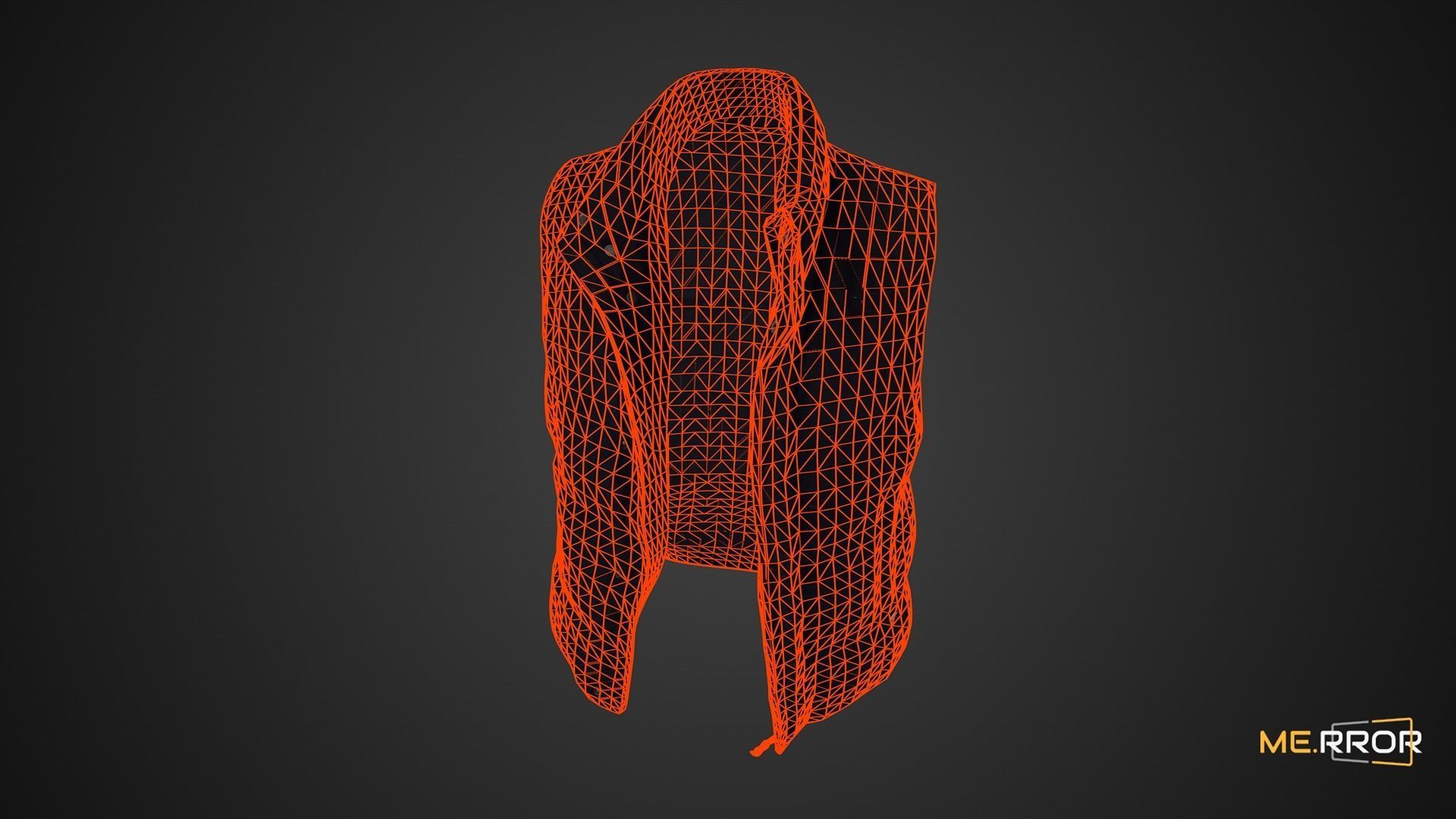 Game Ready Padded Vest Low-poly 3D model_1