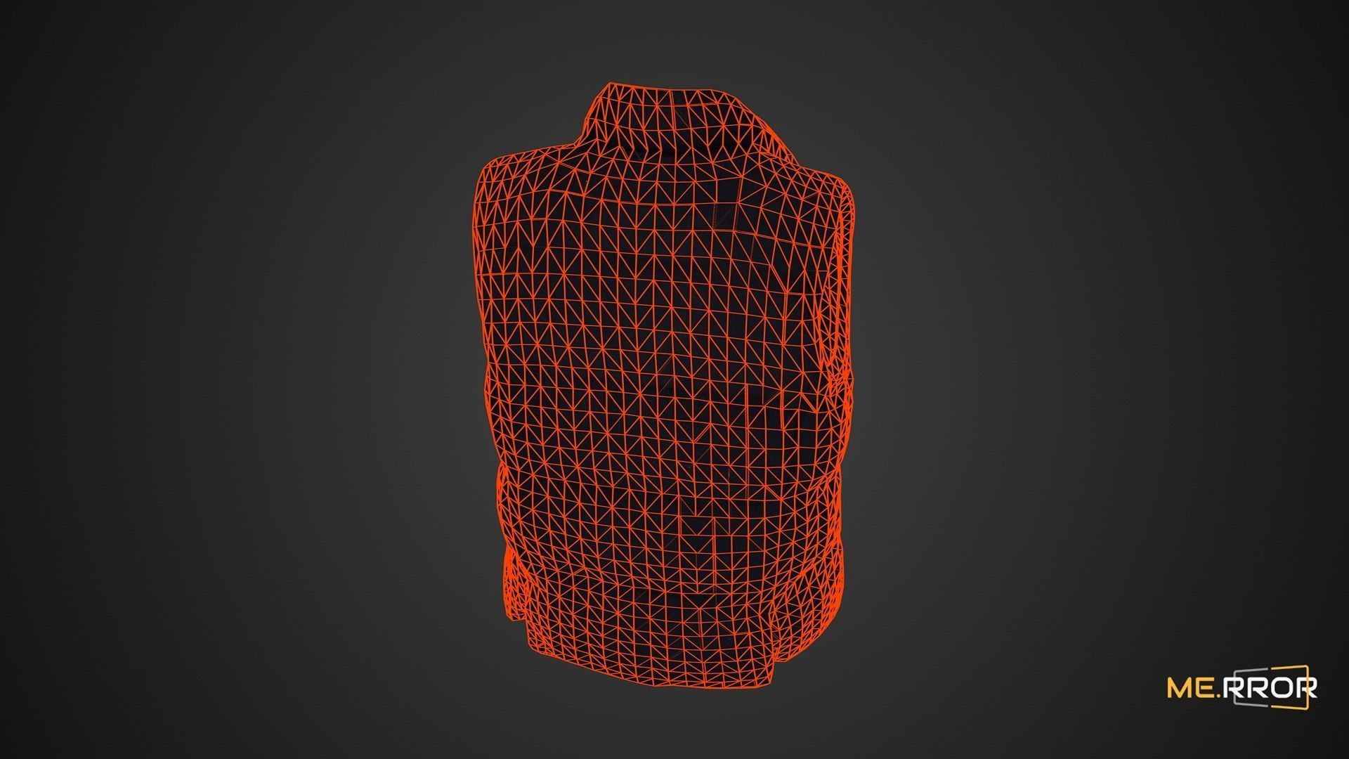 Game Ready Padded Vest Low-poly 3D model_3
