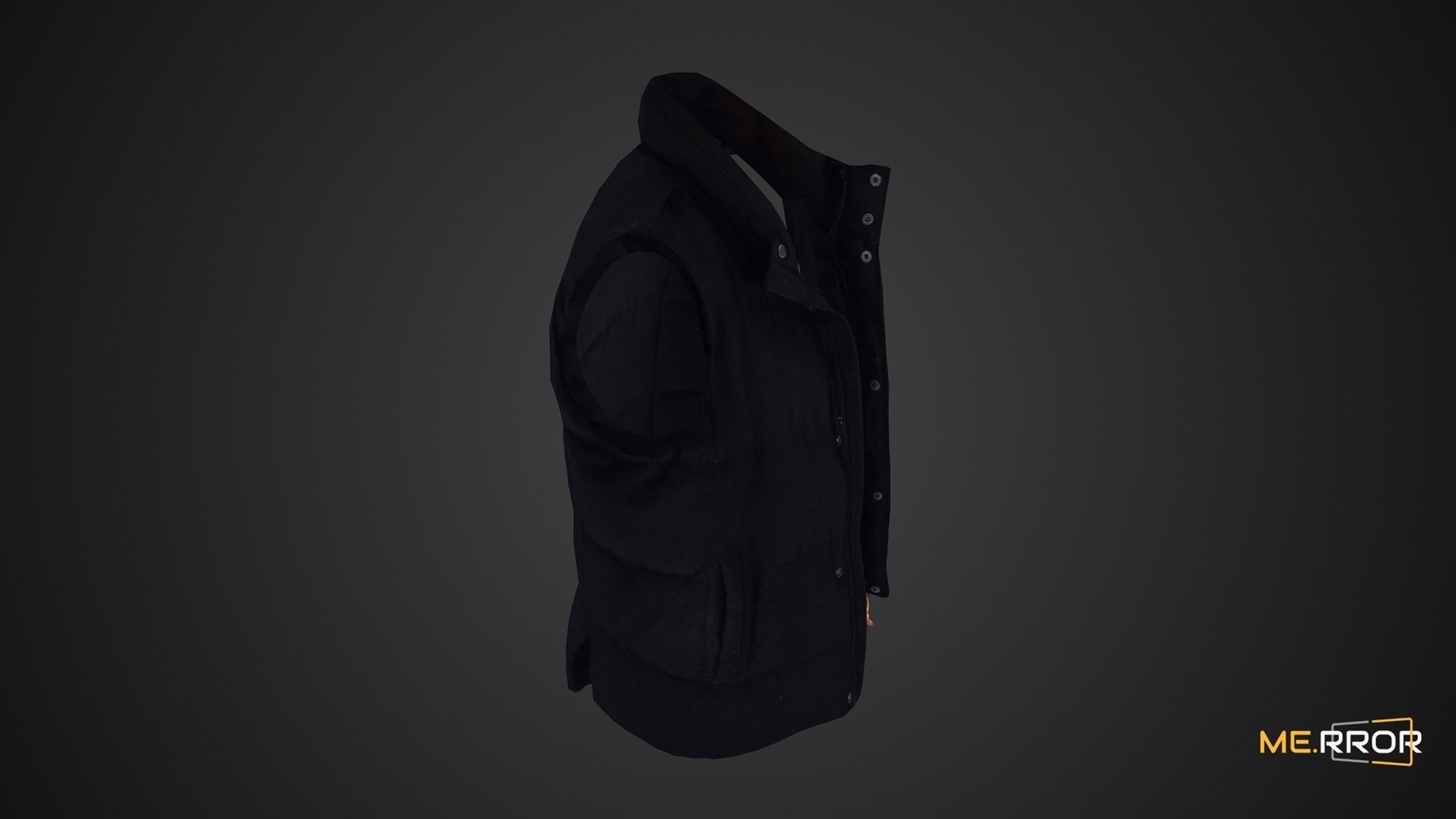 Game Ready Padded Vest Low-poly 3D model_4
