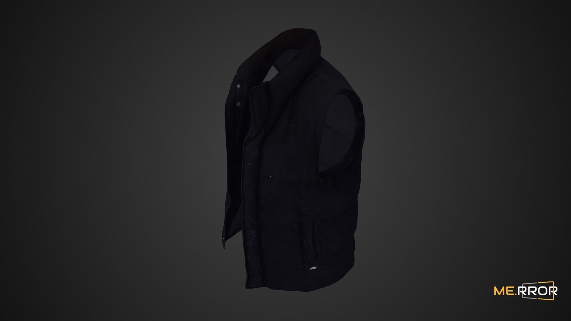 Game Ready Padded Vest Low-poly 3D model_6