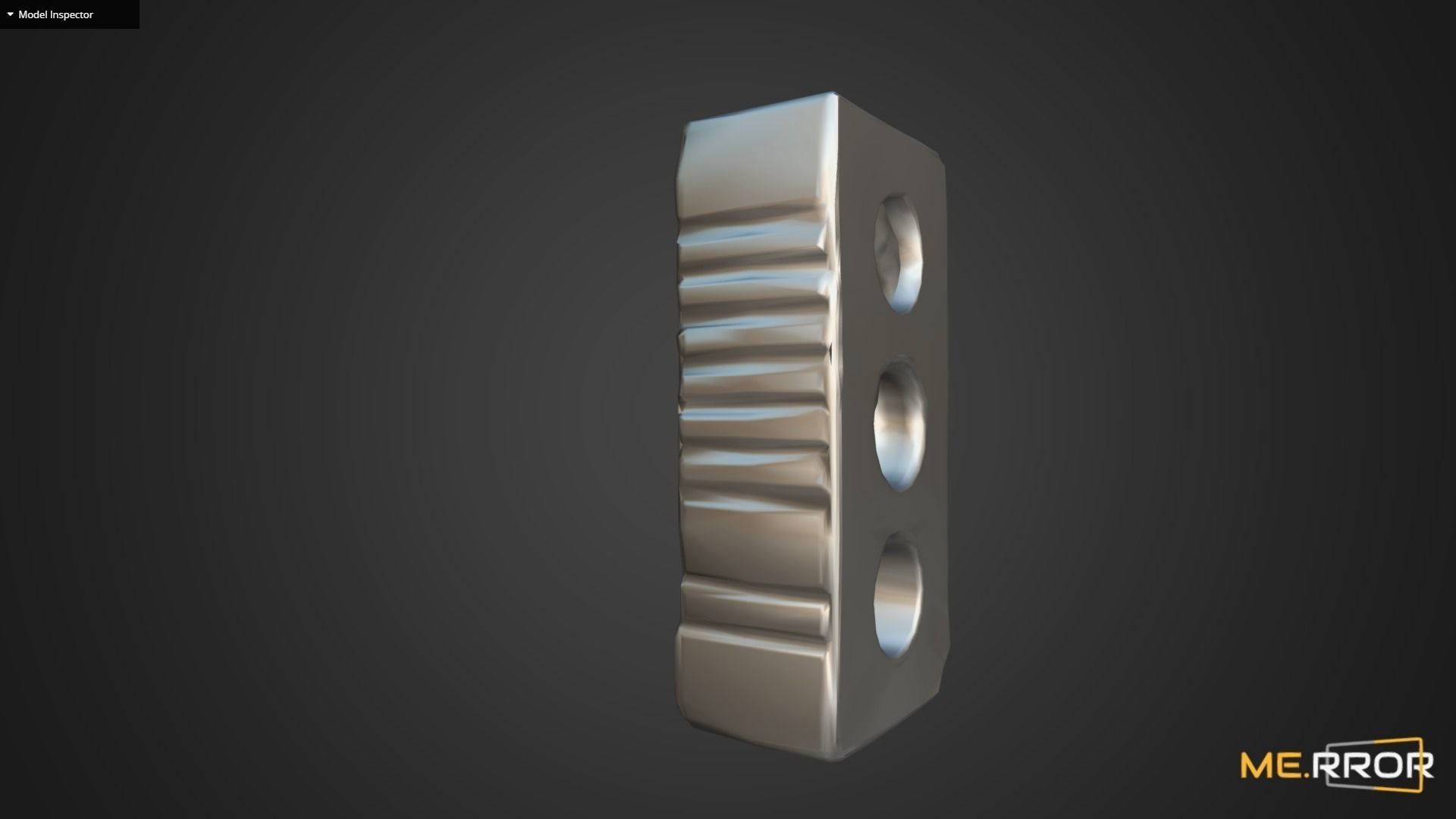 Game Ready Brick with holes in it Low-poly 3D model_10